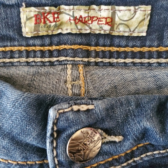 Buckle BKE Denim Harper Boot Cut Jeans Dark Wash - Picture 6 of 8